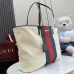 Gucci Beige Canvas Classic Web Stripe Large Tote Bag A0034D #A66540