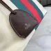 Gucci Beige Canvas Classic Web Stripe Small Tote Bag A0034E #A66533