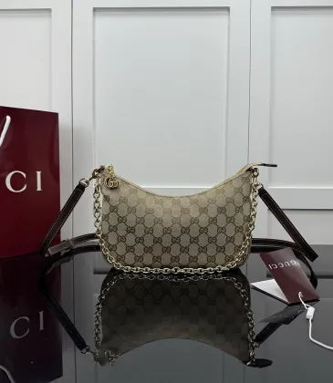 Gucci Beige GG Canvas Chain Hobo Bag A0034B W24.5xH15xD5cm #A67166 Gucci Beige GG Canvas Chain Hobo Bag A0034B W24.5xH15xD5cm #A67166