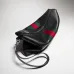 Gucci Black Leather Web Stripe Crossbody Shoulder Bag A002kx #A66525