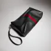 Gucci Black Leather Web Stripe Crossbody Shoulder Bag A002kx #A66525
