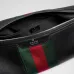 Gucci Black Leather Web Stripe Crossbody Shoulder Bag A002kx #A66525