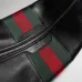 Gucci Black Leather Web Stripe Crossbody Shoulder Bag A002kx #A66525