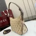 Gucci Coffee GG Canvas Mini Shoulder Hobo Underarm Bag 874743 #A66530