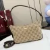 Gucci Coffee GG Canvas Mini Shoulder Hobo Underarm Bag 874743 #A66530