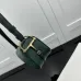 Gucci GG Marmont Half-Moon Shoulder Bag (2 Colors) – Camel Quilted Velvet &amp; Dark Green Leather with Gold-Tone Hardware #A59166