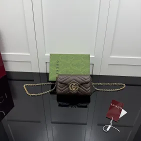 Brand G GG Marmont Mini Leather Chain Bag 841290 #A66136