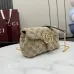Gucci GG Marmont Quilted Canvas Chain Bag, 18.5 x 11.5 x 7 cm #A63206