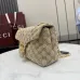 Gucci GG Marmont Quilted Canvas Chain Bag, 23 x 17 x 9 cm #A63210