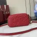 Gucci Red Quilted GG Metal Chain Crossbody Camera Bag 447632 #A66534