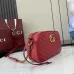 Gucci Red Quilted GG Metal Chain Crossbody Camera Bag 447632 #A66534