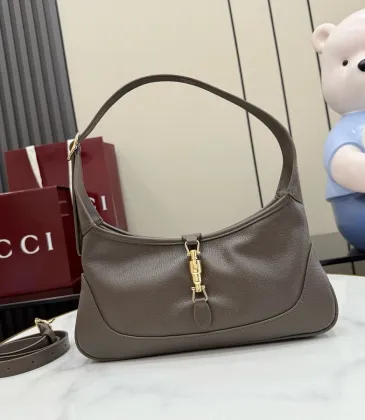 Gucci Taupe Mini Jackie Hobo Bag 863137 W27xH13xD3.5cm #A67153 Gucci Taupe Mini Jackie Hobo Bag 863137 W27xH13xD3.5cm #A67153