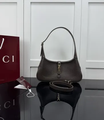 Gucci Taupe Mini Jackie Hobo Bag 863137 W27xH13xD3.5cm #A67170 Gucci Taupe Mini Jackie Hobo Bag 863137 W27xH13xD3.5cm #A67170