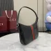 Gucci Web Stripe Leather Shoulder Bag 863406 W22.5xH12.5xD3.5cm #A67144