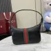 Gucci Web Stripe Leather Shoulder Bag 863406 W22.5xH12.5xD3.5cm #A67144