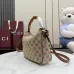 Gucci Beige GG Canvas Bamboo Handle Crossbody Hobo Bag 799865 #A66532