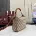 Gucci Beige GG Canvas Bamboo Handle Crossbody Hobo Bag 799865 #A66532
