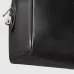 Gucci Black Leather Web Stripe Large Travel Duffle Bag 834460 #A66531