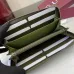 Gucci GG Marmont Full-Zip Wallet – Olive Green Pebbled Leather with Embossed GG Logo #A58785