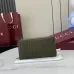 Gucci GG Marmont Full-Zip Wallet – Olive Green Pebbled Leather with Embossed GG Logo #A58785