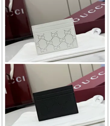 Gucci Perforated GG Leather Slim Bi Fold Card Wallet 876084 #A66539 Gucci Perforated GG Leather Slim Bi Fold Card Wallet 876084 #A66539