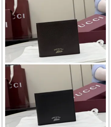 Gucci Premium Leather Wallet 867314 Black 11x9cm #A62927