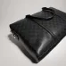 Gucci Classic Black Coated Leather Men Work Briefcase A0007X #A66527