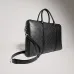 Gucci Classic Black Coated Leather Men Work Briefcase A0007X #A66527