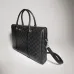 Gucci Classic Black Coated Leather Men Work Briefcase A0007X #A66527
