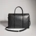 Gucci Classic Black Coated Leather Men Work Briefcase A0007X #A66527