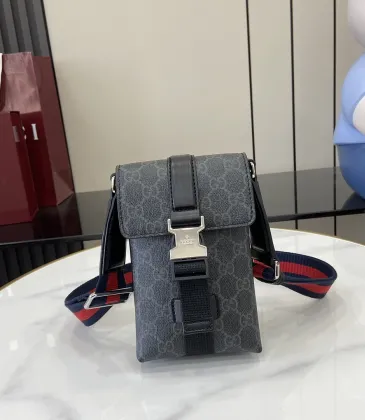 Gucci GG Canvas Web Phone Crossbody 816954 W11xH18xD4cm #A67146 Gucci GG Canvas Web Phone Crossbody 816954 W11xH18xD4cm #A67146