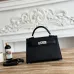 HERMES Kelly second-generation mini bags 19CM Black #A66559