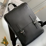 LOEWE Military backpack in soft grained calfskin Anthracite Size:39*28.5*11cm #A49107 LOEWE Military backpack in soft grained calfskin Anthracite Size:39*28.5*11cm #A49107