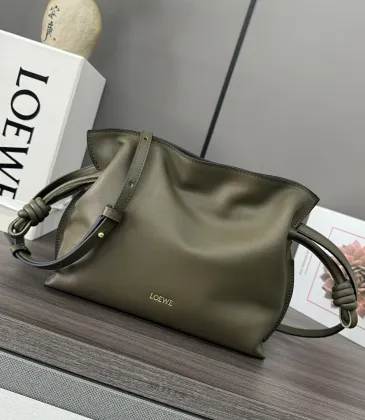 Loewe Flamenco Nappa Leather Drawstring Bag 23x18x9cm #A63859 Loewe Flamenco Nappa Leather Drawstring Bag 23x18x9cm #A63859