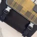 Loewe Flex Messenger Bag (822513) - Medium Size, Plaid Canvas &amp; Suede, Anagram Logo, Adjustable Strap #A59982