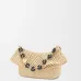Loewe Medium Ola Raffia &amp; Leather Shoulder Bag, 26 x 13 x 18 cm #A63229