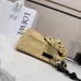 Loewe Medium Ola Raffia &amp; Leather Shoulder Bag, 26 x 13 x 18 cm #A63229