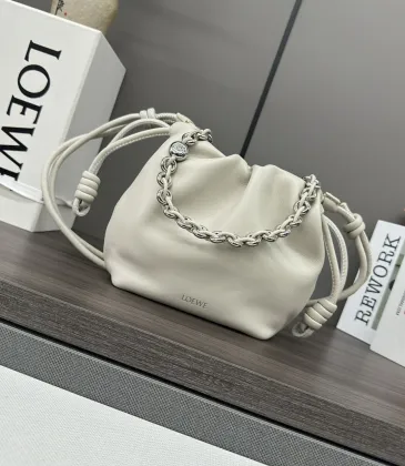 Loewe Mini Flamenco Nappa Leather Drawstring Bag 23x17x5.5CM #A63858 Loewe Mini Flamenco Nappa Leather Drawstring Bag 23x17x5.5CM #A63858