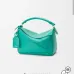 Loewe Puzzle Mini Bag - Turquoise Leather, Geometric Design, Top Handle, Luxury Handbag for Women with Brand Tag #A56885