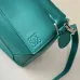 Loewe Puzzle Mini Bag - Turquoise Leather, Geometric Design, Top Handle, Luxury Handbag for Women with Brand Tag #A56885