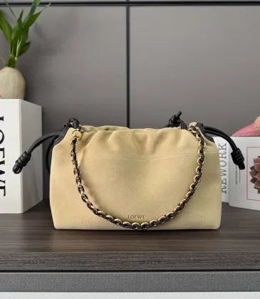 Loewe Suede Flamenco Purse 012403 30×10.5×20CM #A67224 Loewe Suede Flamenco Purse 012403 30×10.5×20CM #A67224