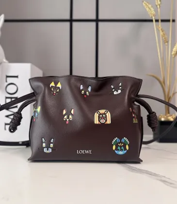 Loewe x Louis Wain Flamenco Nappa Leather Bag 23x18x9cm #A63863 Loewe x Louis Wain Flamenco Nappa Leather Bag 23x18x9cm #A63863