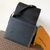 LV Black Grained Boarding Messenger M15268 L29xW12xH33cm #A67204