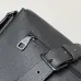 LV Black Grained Boarding Messenger M15268 L29xW12xH33cm #A67204