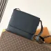 LV Black Grained Boarding Messenger M15268 L29xW12xH33cm #A67204