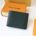 Louis Vuitton Style Slender Wallet - Monogram Taiga Leather Bifold Card Holder | 8 Card Slots + Paper Compartment (M81628) #A59492