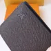 Louis Vuitton Style Slender Wallet - Monogram Taiga Leather Bifold Card Holder | 8 Card Slots + Paper Compartment (M81628) #A59492