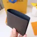 Louis Vuitton Style Slender Wallet - Monogram Taiga Leather Bifold Card Holder | 8 Card Slots + Paper Compartment (M81628) #A59492
