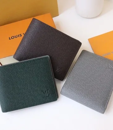  Style Slender Wallet - Monogram Taiga Leather Bifold Card Holder | 8 Card Slots + Paper Compartment (M81628) #A59492