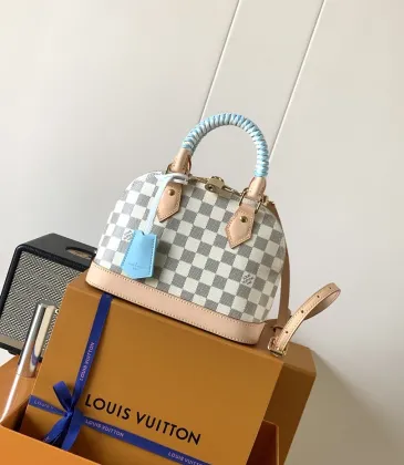 LV Damier Azur Alma BB Mini Handbag M40902 L17xW13.5xH26cm #A67188